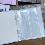 A5 Composition Binder Hardcover Kpop Photocard Binder 6 Ring Planner