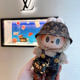Labubu LV Louis Vuitton Clothes Designer Outfit Set with LV Bag and Shoes