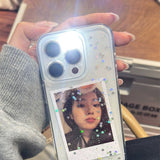 Clear Glitter Starry Jelly Kpop Phone Case iPhone 16 Pro Max