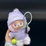 Alo Labubu Clothes Tennis Outfit with Racket Pin