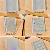 A7 3 ring Mini Kpop Photocard Binder Heart Holographic Refill Pages Inserts 04