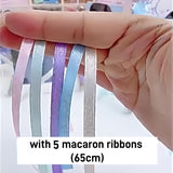 KPOP Acrylic Display Frame Photocard Holder with Ribbon Bow Magnetic Desktop Holder