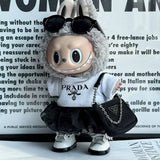 labubu prada clothes for girl Dress with Handbag