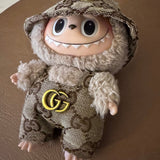 labubu clothes gucci Overall Brown