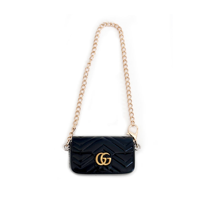 Labubu Accessories Gucci Bag Black