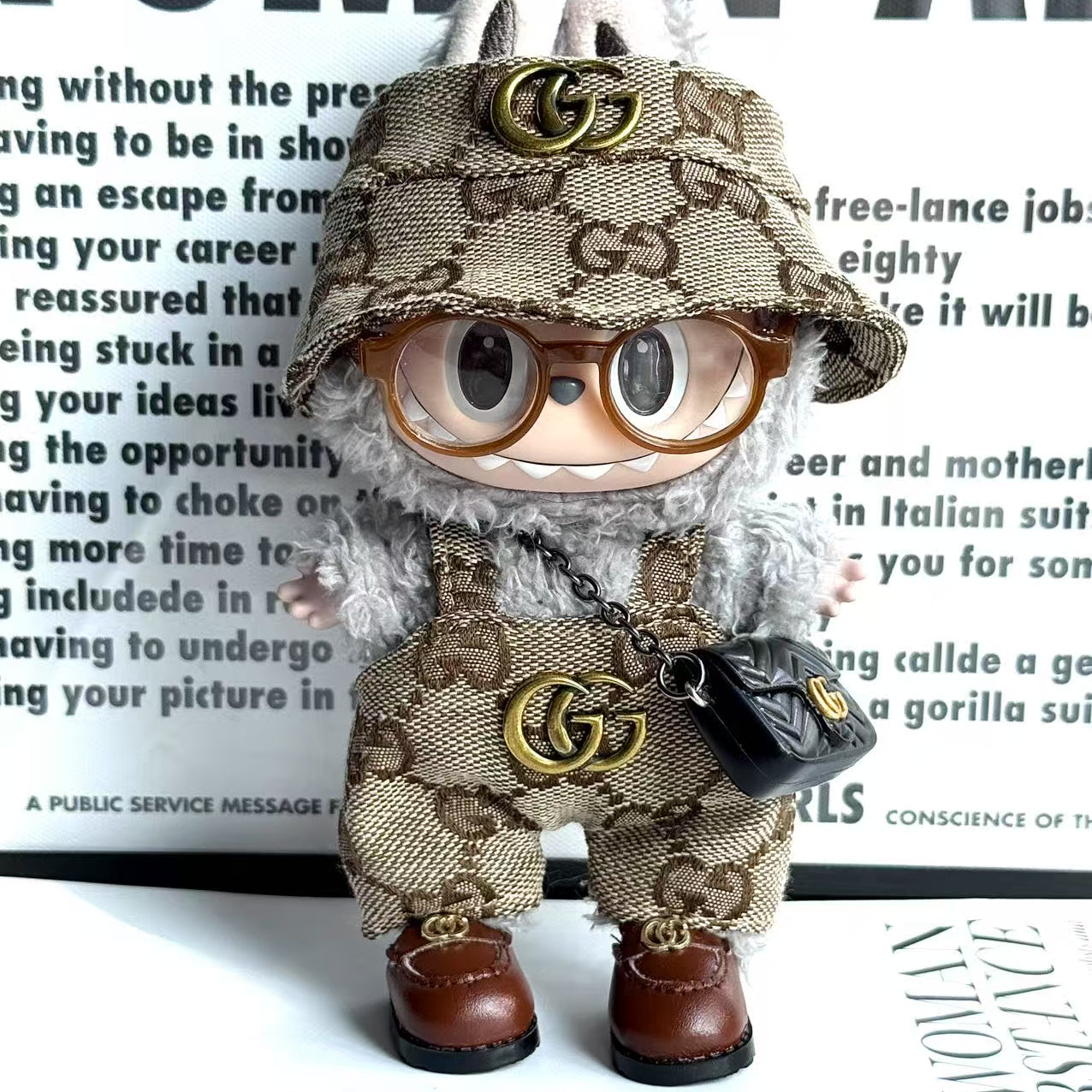 labubu Clothes Gucci 5pcs Outfit Set