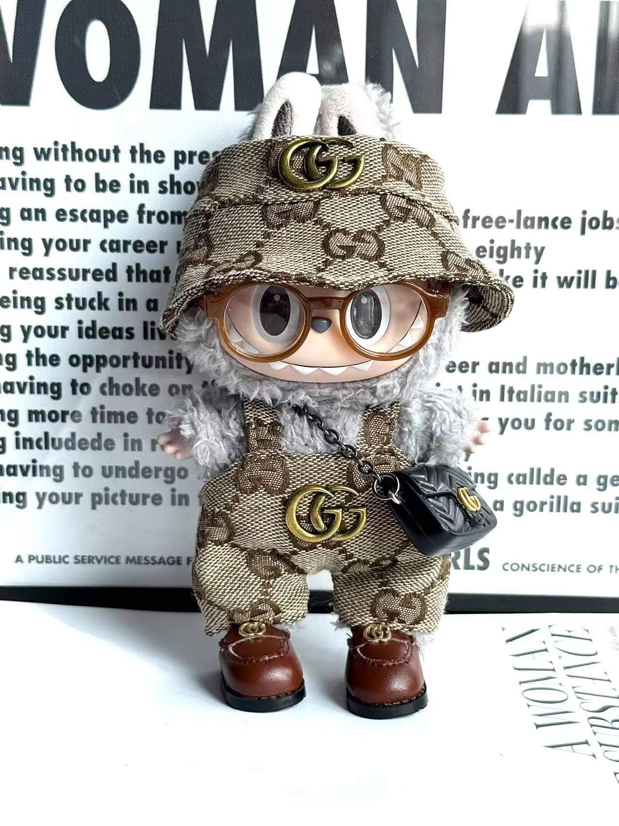 labubu Clothes Gucci 5pcs Outfit Set