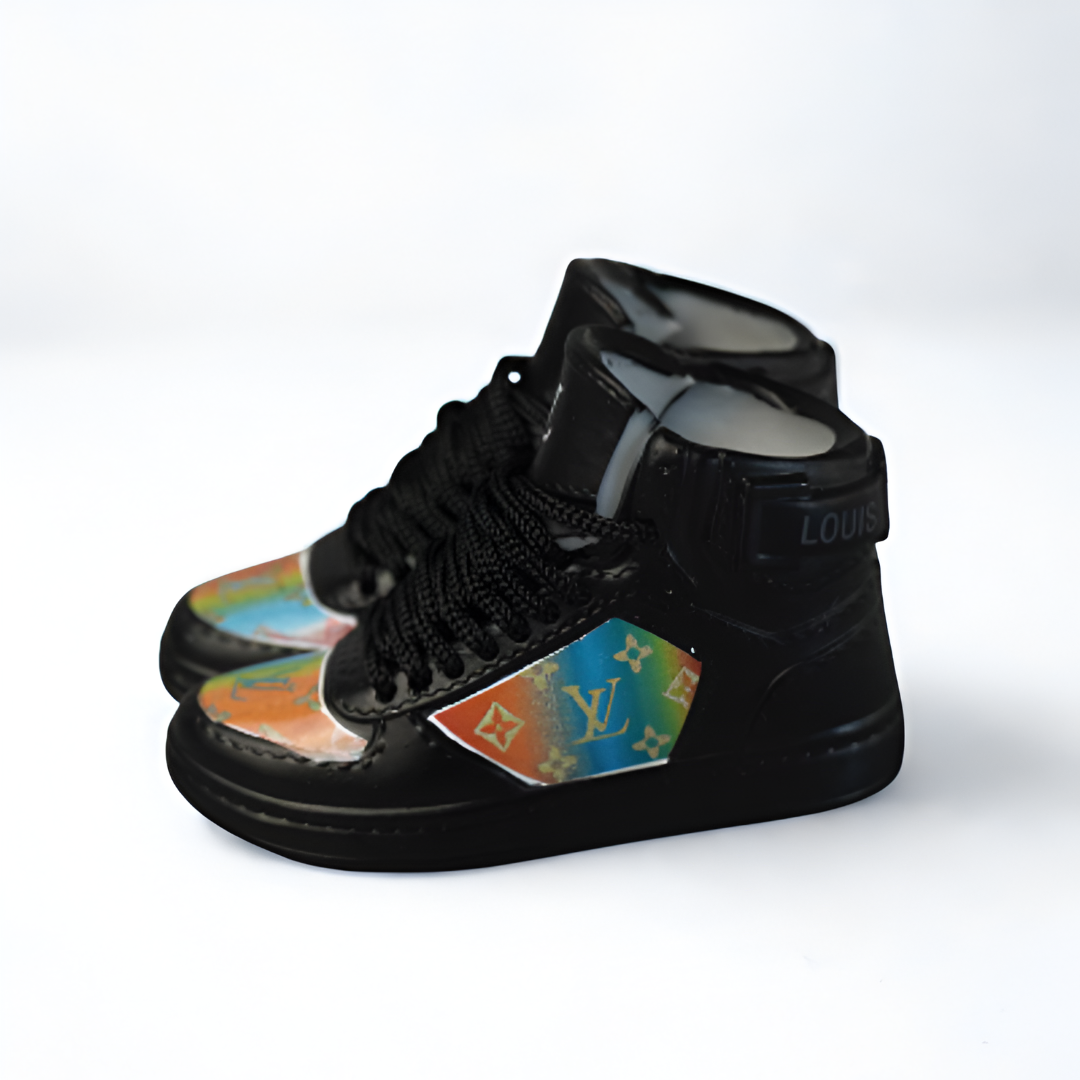 Mini Shoes for Labubu L.V. Inspired High Sneakers
