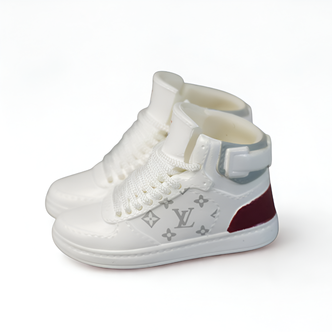 Mini Shoes for Labubu L.V. Inspired High Sneakers