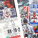 10 Random GUNDAM Stickers Vinyl Decals