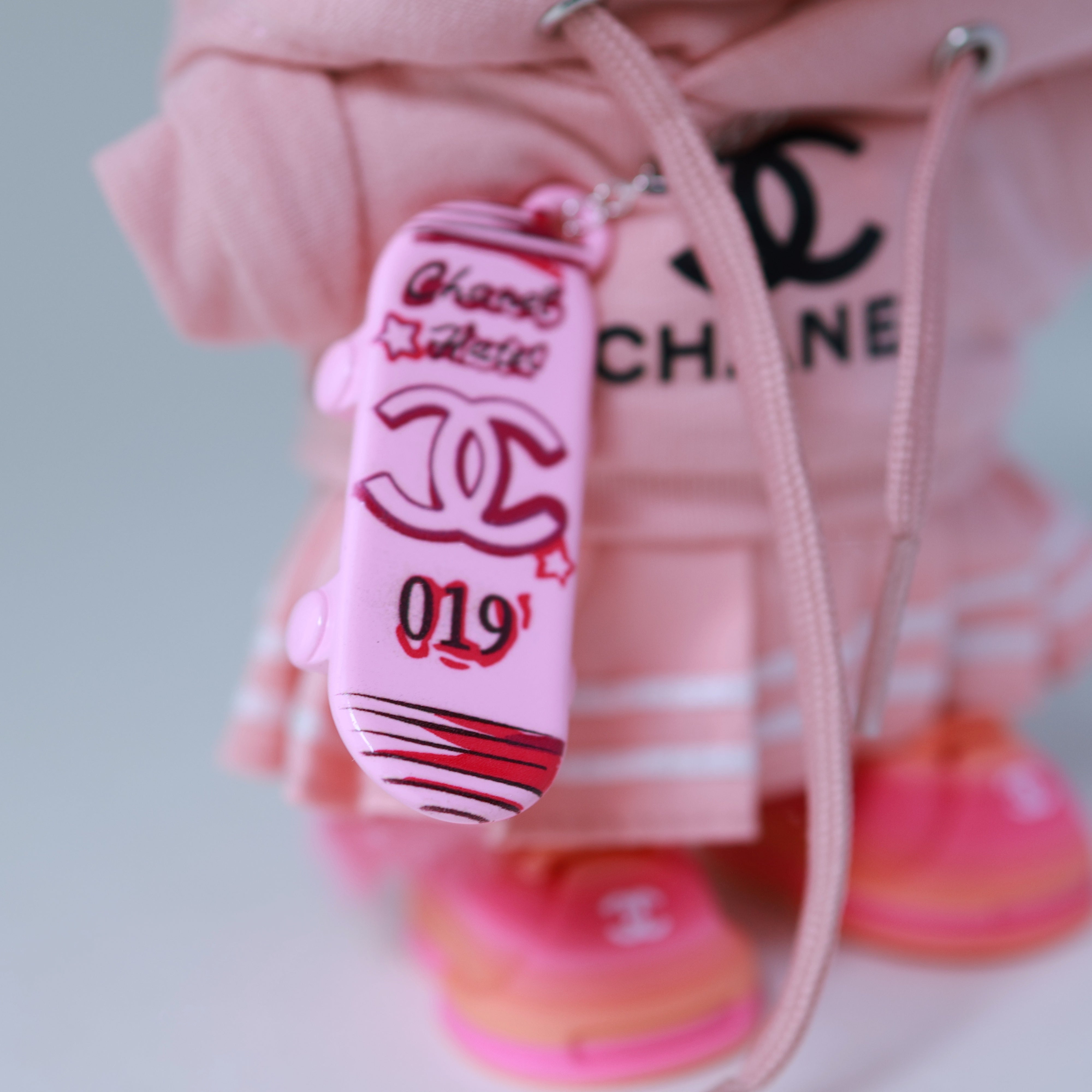 Labubu outfit with chanel Skateboard Charm