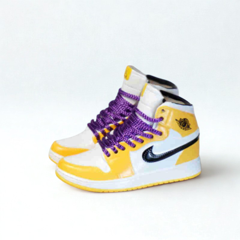 Jordan 1 Lakers High Sneakers for Labubu