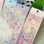 Charm Stickers Pink Blue Purple