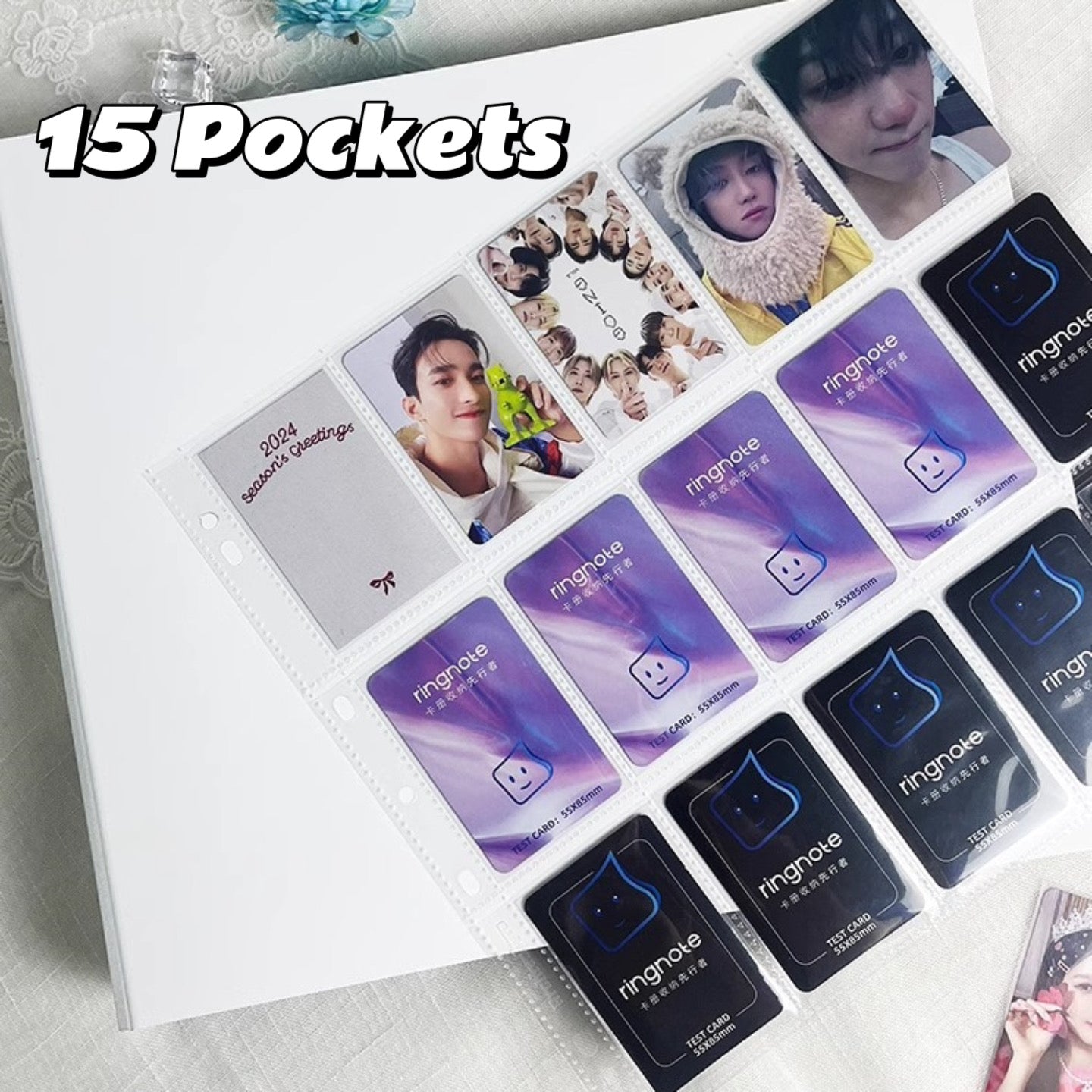 Kpop Photocard Big Binder 15 Pocket 10 refill pages 10