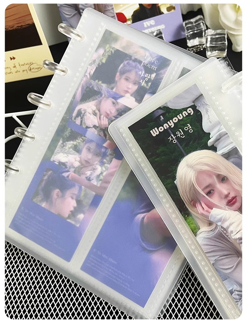 Kpop Photocard Binder Collect Book 4 cut Life Strip Photocard Holder