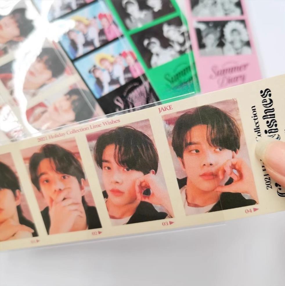 Kpop Photocard Binder Collect Book Life 4 cut Strip Card Sleeves