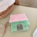 Kpop Photocard Binder Mini Binder Cute Plush PC Holder Pink House 04