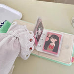 Kpop Photocard Binder Mini Binder Cute Plush PC Holder Pink House 06