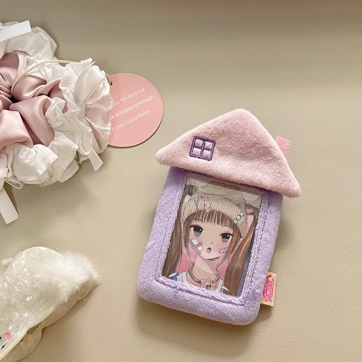Cute Kpop Plush Photocard holder