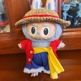 Labubu Luffy Clothes One Piece Costume Outfit Set