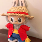 Labubu Luffy Clothes One Piece Costume Outfit Set