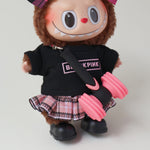 Labubu BLACKPINK Clothes with mini lightstick