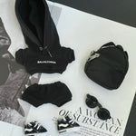 Labubu Balenciaga 5pcs Outfit Set Black