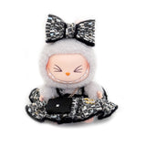 Labubu Clothes Chanel Black Dress + Bow + Bag