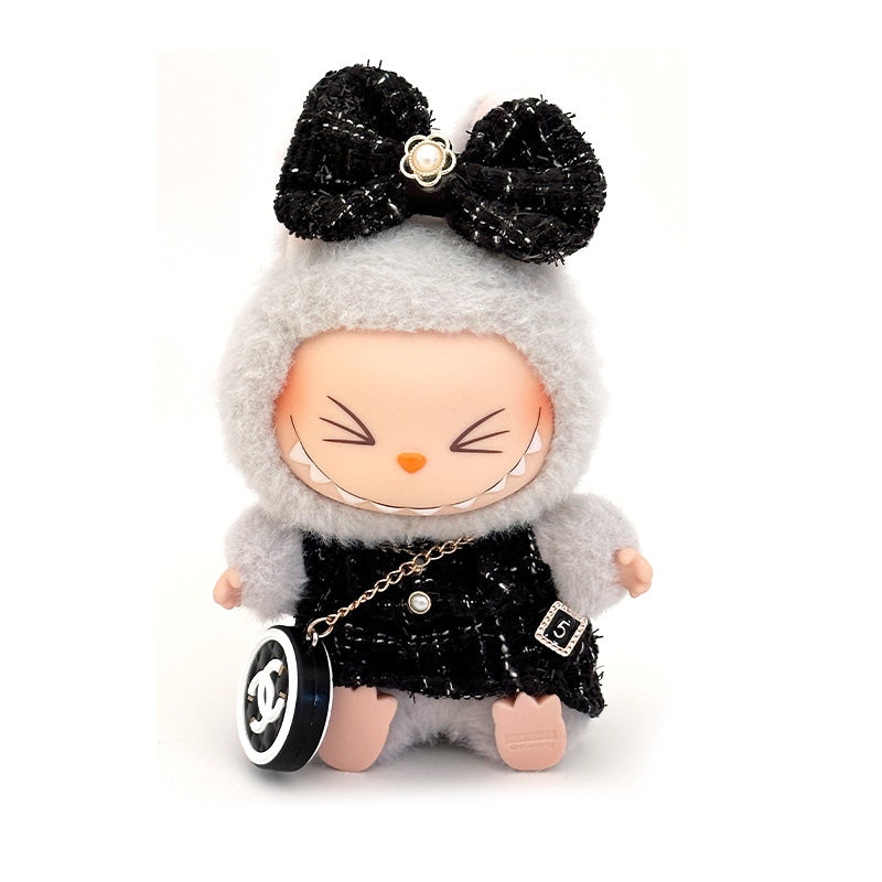 Labubu Clothes Chanel Dress with bag