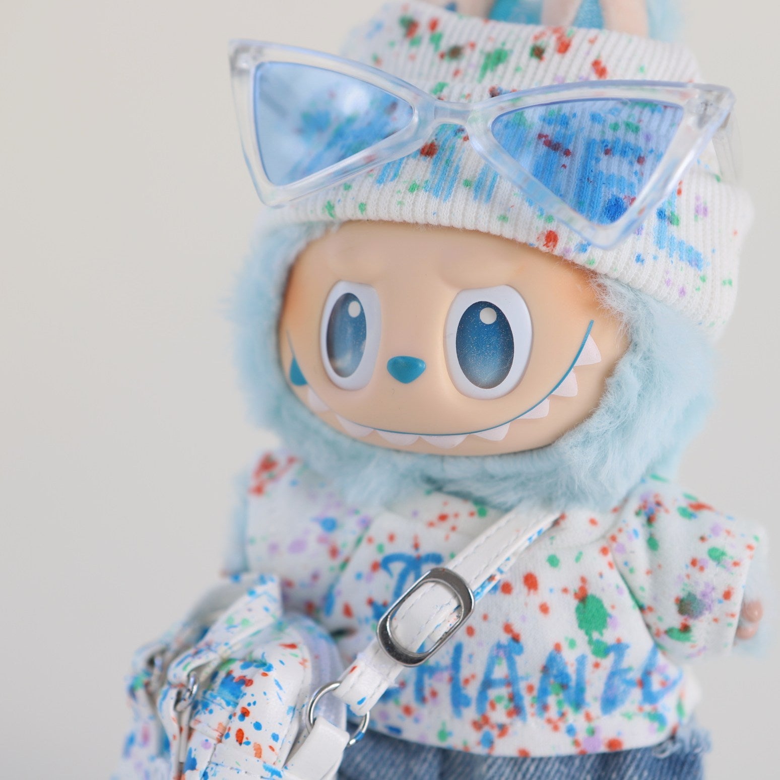 Labubu Clothes Chanel with Street style beanie 