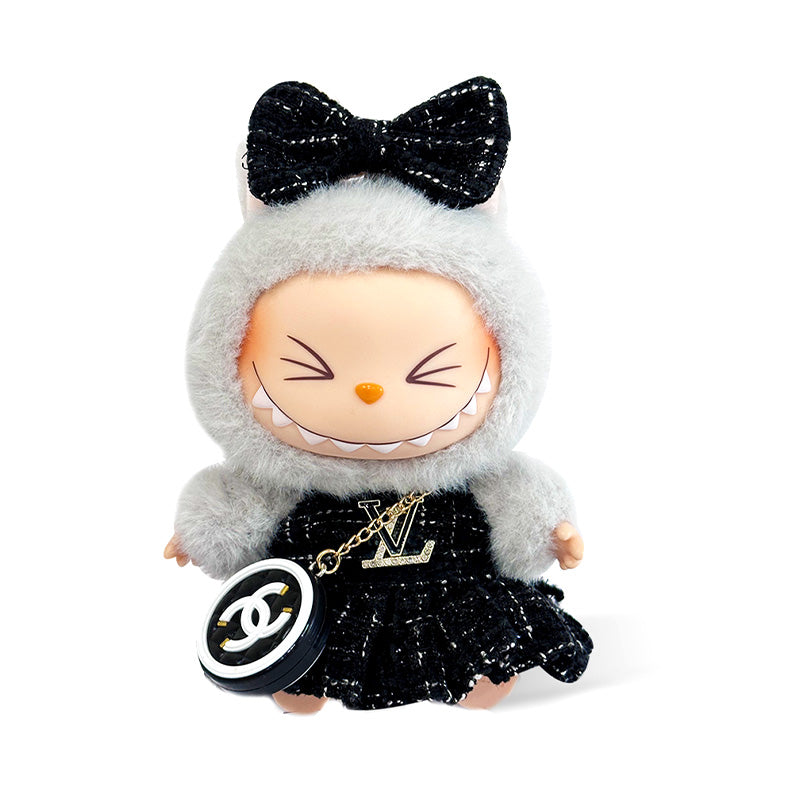 Labubu Clothes LV Dress Black