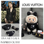 Labubu Clothes LV Lisa Met Gala Look Celebrity Outfit Set