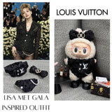 Labubu Clothes LV Lisa Met Gala Look Celebrity Outfit Set