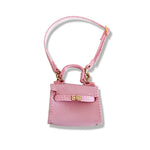  Labubu Pink Leather Hermes Style Bag