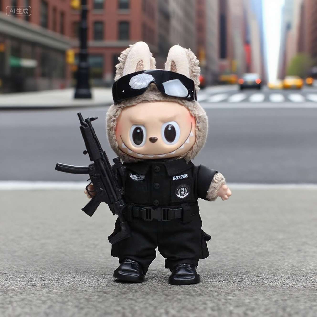 Labubu Police Outfit