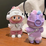 Labubu Prada Clothes with headphone