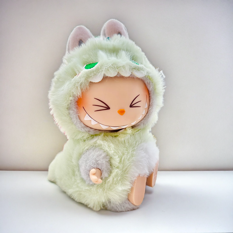 Labubu Shark Costume Green