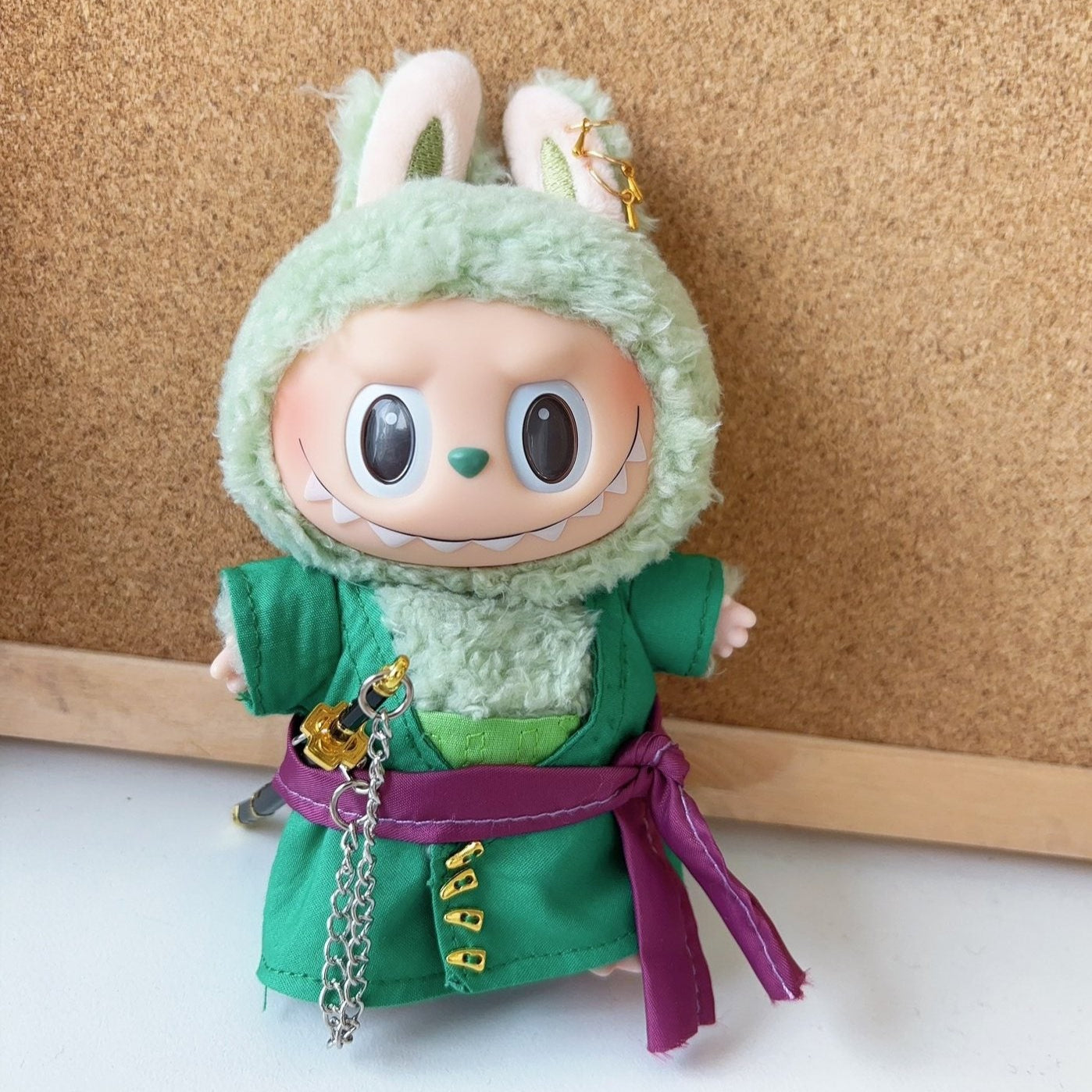Labubu Zoro Clothes One Piece Costume Outfit Set