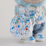 Labubu outfits Chanel with chanel crossbody bag
