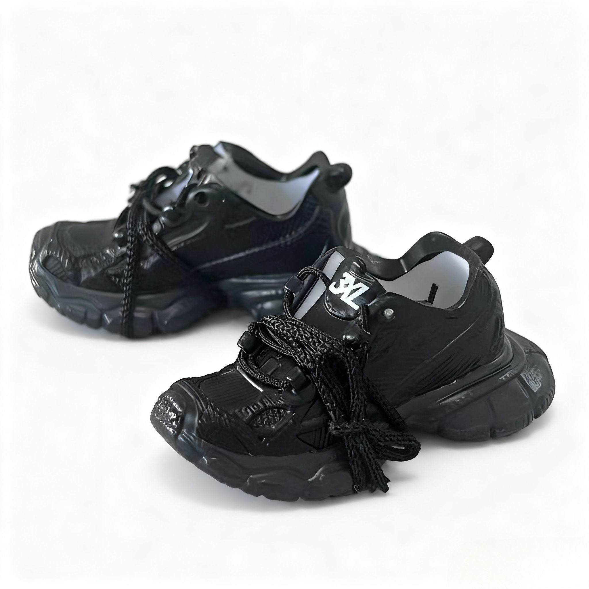 Mini Shoes for Labubu Balenciaga Sneakers  black