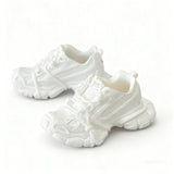 Mini Shoes for Labubu Balenciaga Sneakers  white