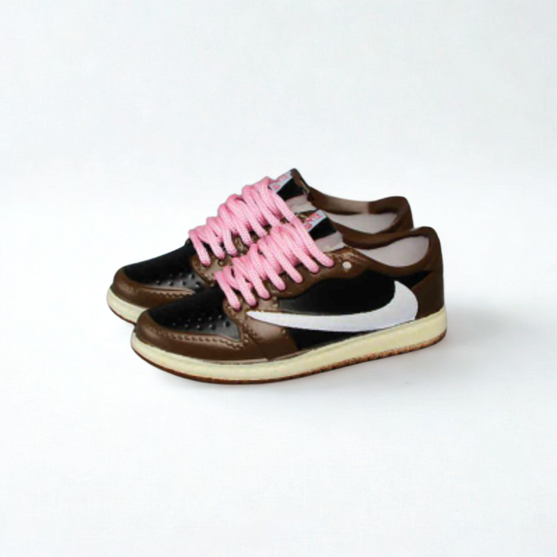 Mini Shoes for Labubu Retro Low Air Jordan 1 brown