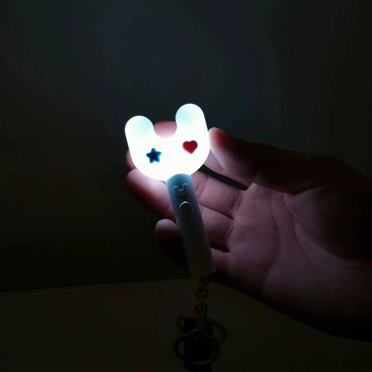 NewJeans Mini Light Stick Binky Bong Light-up Keyring