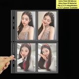 A5 Slim Standard Wide 7 Hole Clear Kpop Photocard 4 Pocket 2 Pocket 1 Pocket Kpop Postcard Binder Pages