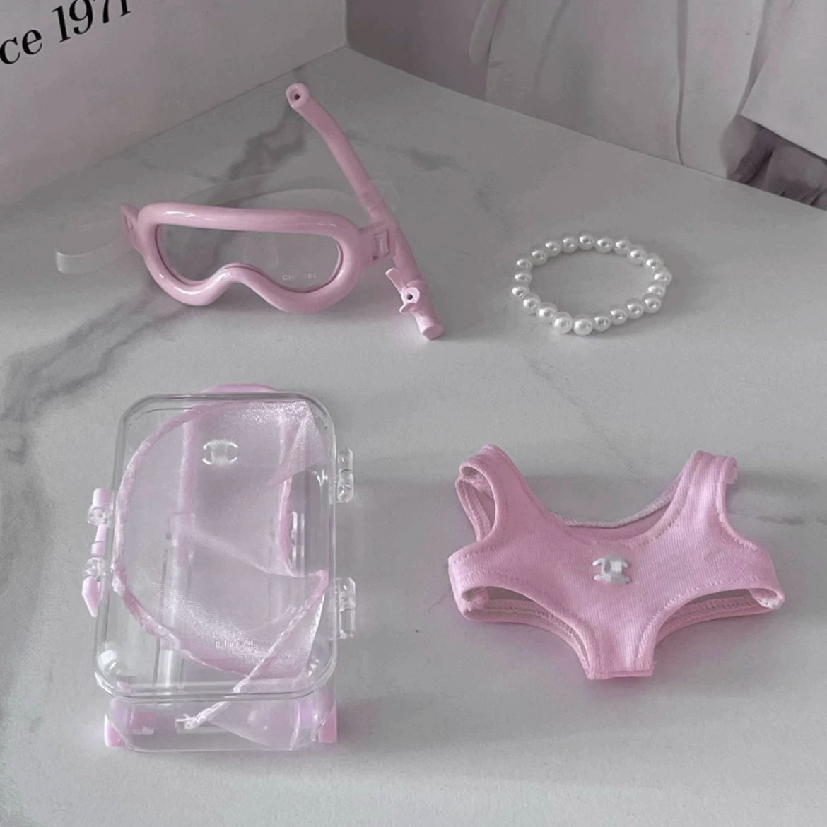 labubu swimsuit 4pcs outfit set