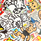 10 Random Osamu Goods Stickers Vinyl Decals