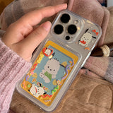 Cute  Sanrio Photocard 3 inch Phone Case Kuromi My Melody