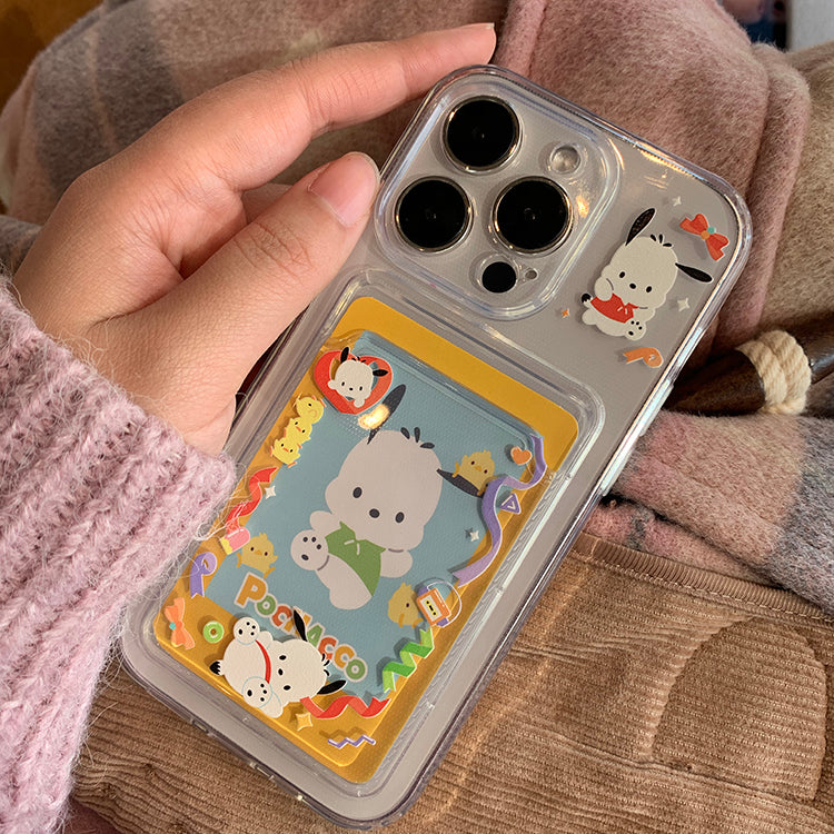 Cute  Sanrio Photocard 3 inch Phone Case Kuromi My Melody