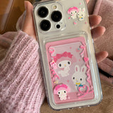 Cute  Sanrio Photocard 3 inch Phone Case Kuromi My Melody