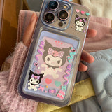 Cute  Sanrio Photocard 3 inch Phone Case Kuromi My Melody